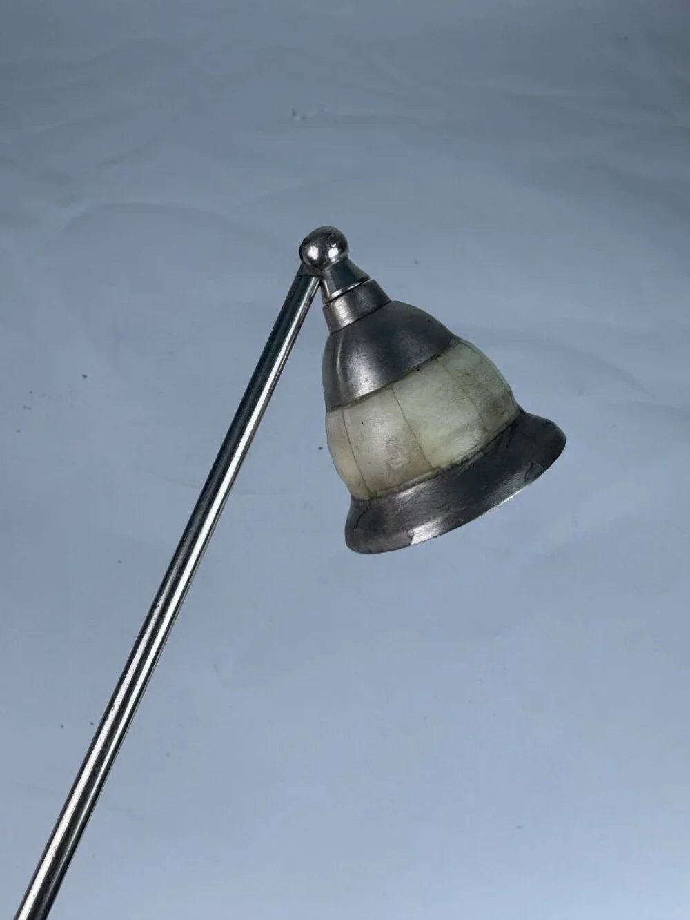 Vintage Mother of Pearl & Silver Tone Candle Snuffer